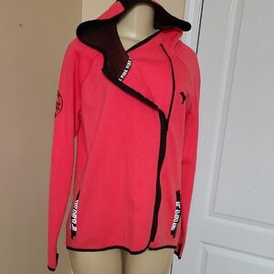 PINK Victoria's Secret Coral and Black Sweater